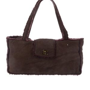 Chanel shearling handbag